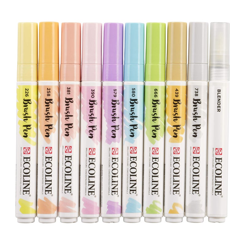 Ecoline Brush Pen set Pastel | 10 colours (11509801) - Image 3